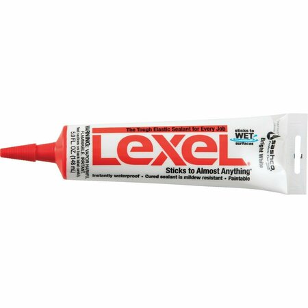 SASHCO Lexel 5 Oz. Caulk Polymer Sealant, Bright White 13033